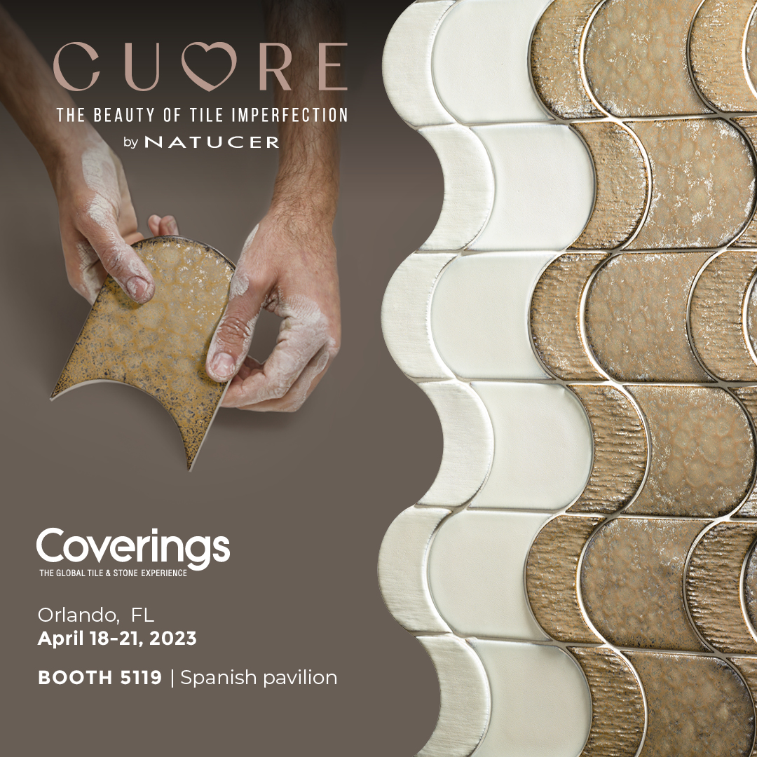 NatucerOnda's tweet photo. Nos encontrarás del 18 al 21 de abril en Coverings, Orlando, de la feria más importante de EEUU en la industria cerámica y piedra natural, donde presentaremos nuestras últimas novedades. Estaremos en el stand #5119 ¡Te esperamos!
#coverings2023 #novelties #natucer #tileofspain https://t.co/c0xk0zj5I5