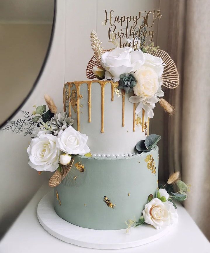_Mcbryt_Cakes's tweet photo. ๐ฃ.... A Happy 50th birthday cake ๐๐
#floracakes #cakelovers #twittercakes #buttercreamcakes #birthdaycakes https://t.co/EB5u8xydsQ
