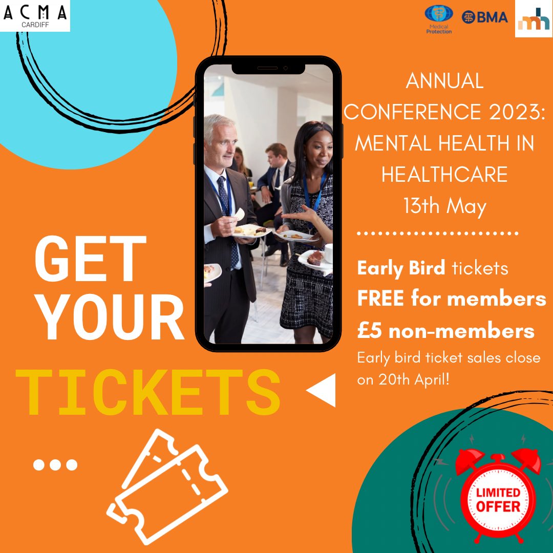 Grab your early bird tickets for our conference this year! 🎟️ They’ll be various speakers 👥discussing mental health and we will be providing food, including jollof rice🥘🍲!! Come along and bring everyone you know‼️‼️