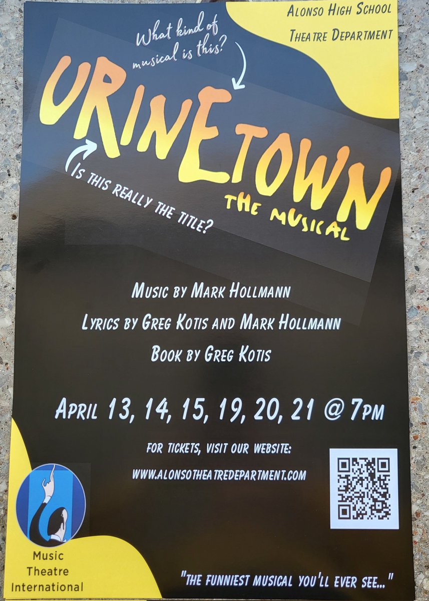 Theater is putting on a great musical. 
<a href="/AlonsoIBParents/">AlonsoIBParents</a>