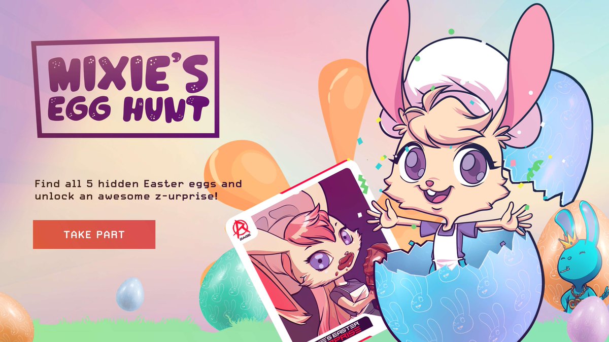PentagonGamesXP's tweet image. Join Mixie's Egg Hunt! It's just so egg-citing! 🐰🍫

Follow the clues to hunt down 5 hidden Easter Eggs. Solve the riddles and unlock an exclusive, absolutely fabulous RAGE #NFT as your reward!

Hop In 👇
chainguardians.io