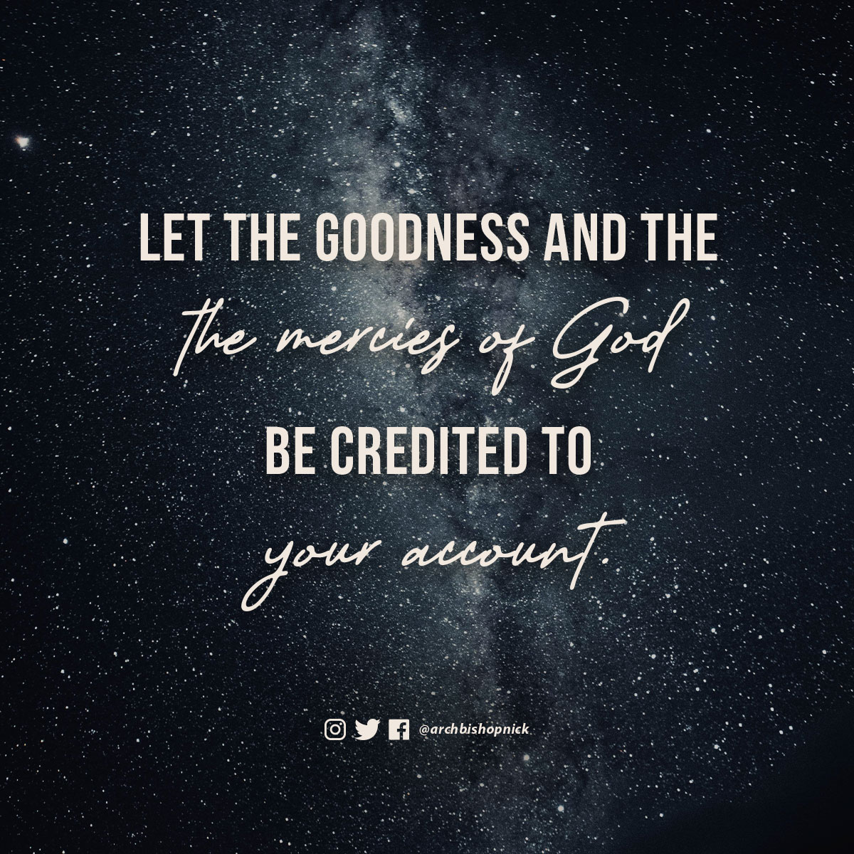 ArchbishopNick's tweet image. I have a few words for you as we mark the day of Jesus&apos; crucifixion. I declare that the goodness and the mercies of God be credited to your account.

#ArchbishopNick
#EasterFriday
#YearofOverflow