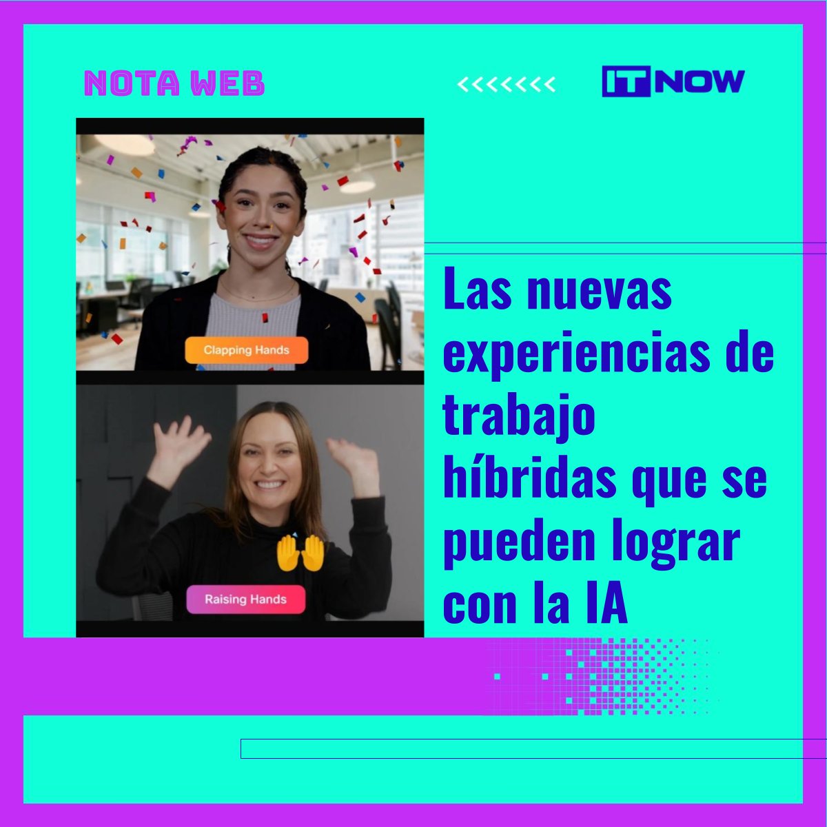 revistaitnow's tweet photo. Cisco incorporó nuevas capacidades de inteligencia artificial en su plataforma de colaboración Webex. ¿Cómo funciona?
📌Leé la nota en https://t.co/t2OyV9bsua
#tecnología #somositnow #itnow #tendencias #noticias #ia #ai #inteligencia #inteligenciaartificial #trabajo https://t.co/NX1idbhbc8