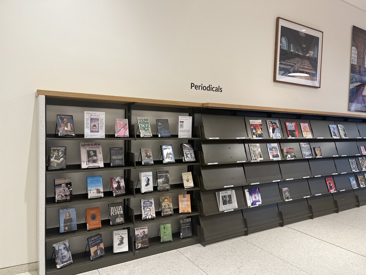 michelle__breen's tweet image. Interesting also for my library colleagues who work carefully to choose meaningful and clearly understood words for #LibrarySignage that the use of the word ‘periodicals’ just might be OK @nypl