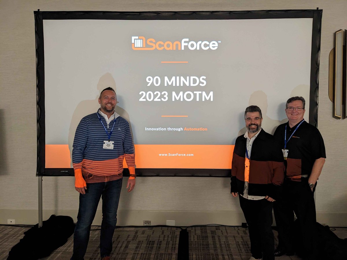 ScanForce's tweet photo. We had a blast at the annual @90minds Meeting of the Minds in early March! We value our partnership with this independent organization of ERP consultants and resellers. Check out our blog for a recap of the epic conference! https://t.co/rqL6m7PMIk
#90MOTM #MOTM #MOTM2023 #sage100 https://t.co/Pg2R6H0z9c