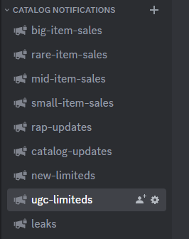 Roblox Trading News  Rolimon's on X: We've added a UGC Limited Notifier  bot to our Discord server! It notifies shortly after UGC limiteds are  released, and also pings a special role