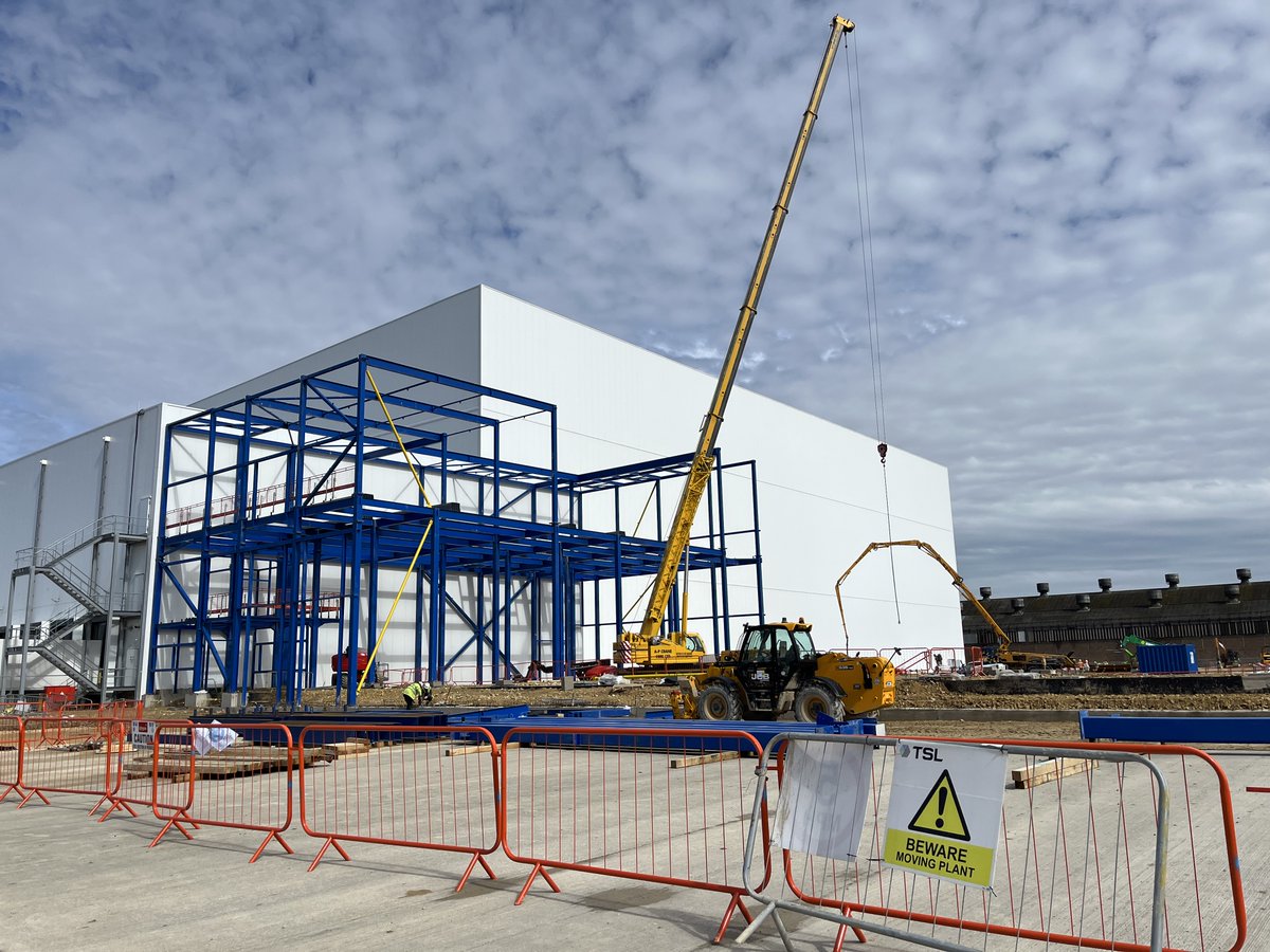 rd_billington's tweet photo. Good progress being made on the NewCold project today in Corby. https://t.co/wkToICxEel
