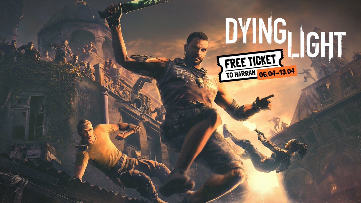Grab your free ticket to Harran, it's on us! 🎫

Dying Light Enhanced Edition will be available on the <a href="/EpicGames/">Epic Games Store</a> for free from April 6th to April 13th.

📺Watch the trailer here and prepare for the adventures: youtube.com/watch?v=EbbSrB…

#DyingLight2