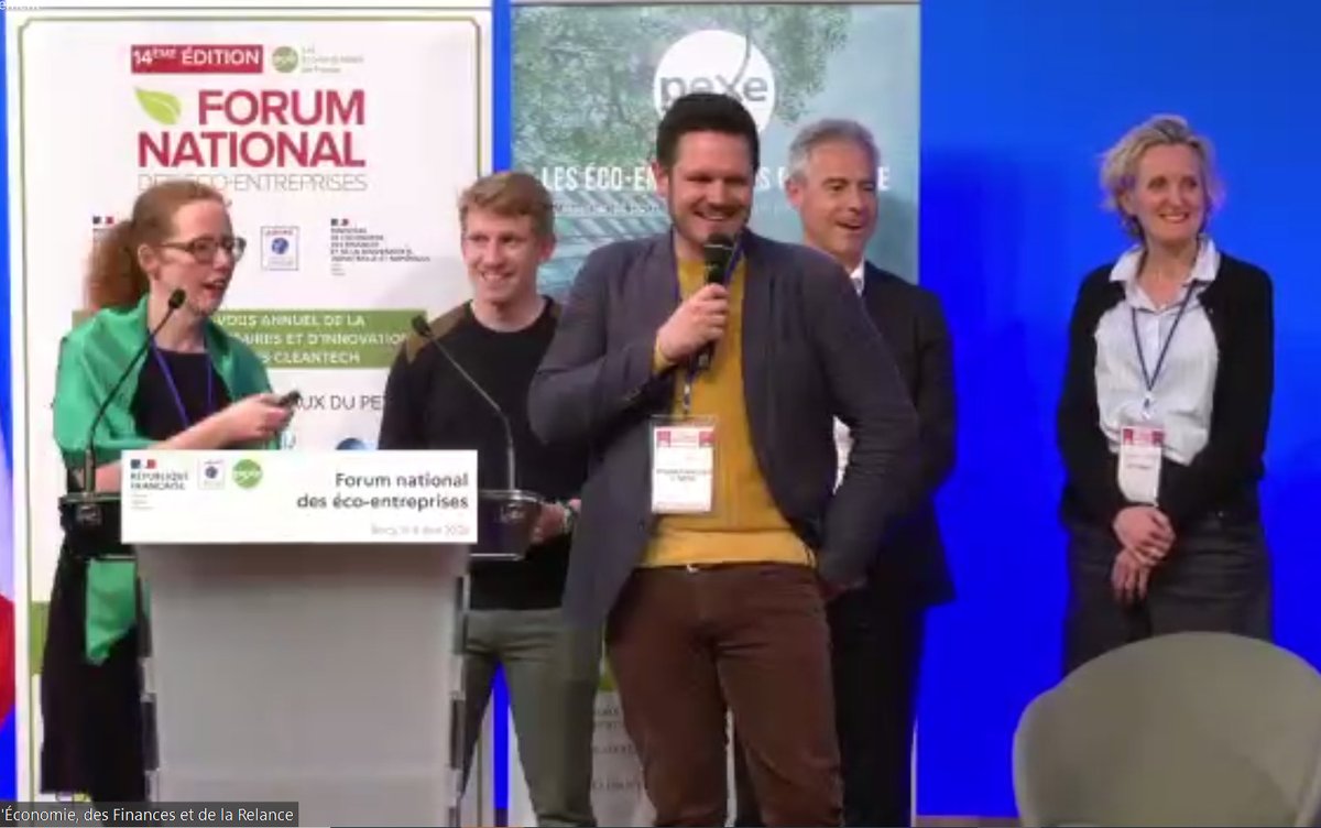 B2E Bretagne Éco-Environnement (@ecoent_bzh) on Twitter photo A l'issue des Vitrines de l'Innovation du Forum national des éco-entreprises du <a href="/PexeFrance/">Réseau Pexe - Eco-entreprises de France</a>, <a href="/NateoSante/">NatéoSanté</a> - copilote de notre GT ABO - est lauréat du prix "coup de cœur" remis par Guillaume Ménard (Bretagne compétitivité) au nom du réseau national d'innovation RETIS !👏
<a href="/Fimea_fr/">FIMEA</a> A l'issue des Vitrines de l'Innovation du Forum national des éco-entreprises du <a href="/PexeFrance/">Réseau Pexe - Eco-entreprises de France</a>, <a href="/NateoSante/">NatéoSanté</a> - copilote de notre GT ABO - est lauréat du prix "coup de cœur" remis par Guillaume Ménard (Bretagne compétitivité) au nom du réseau national d'innovation RETIS !👏
<a href="/Fimea_fr/">FIMEA</a>