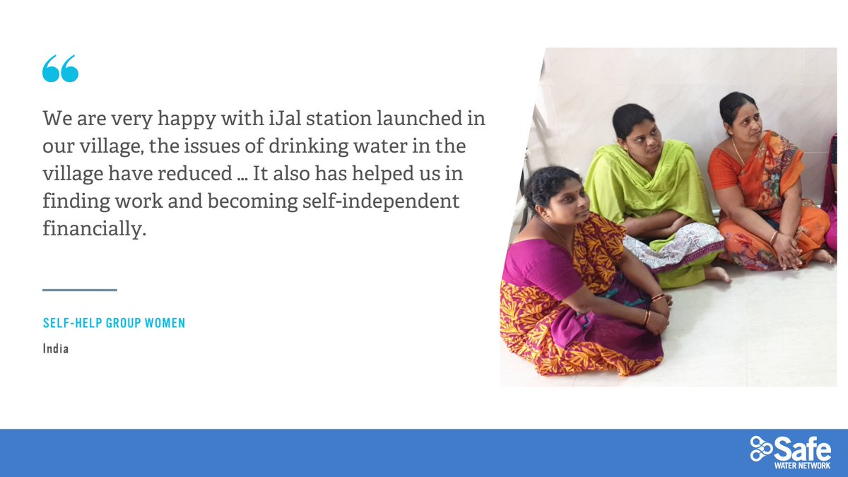 Access to safe water empowers women. Instead of spending hours each day collecting water, women can contribute to the local economy and bring dual income to their families. 

#SafeWaterSavesLives #WomenEmpowerment #JobSecurity #Entrepreneurship