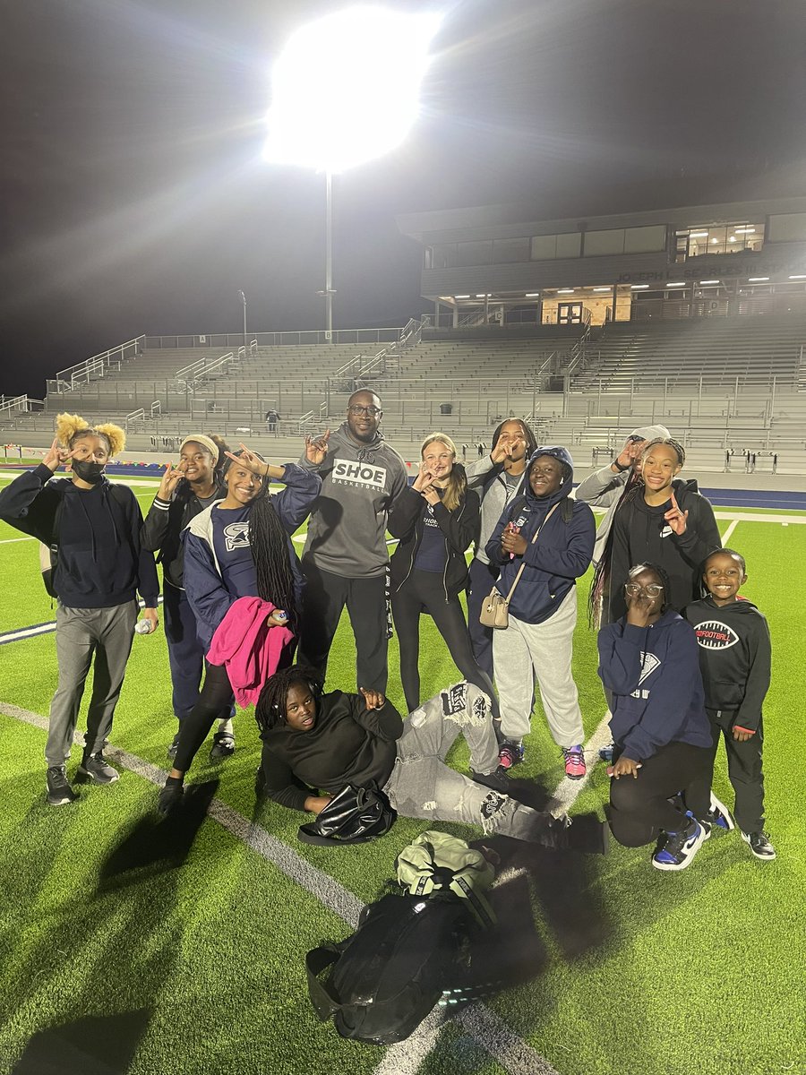 Had the opportunity to support the basketball turned track athletes at the freshman district meet. The girls won in impressive fashion scoring 230 points and winning the district title. Way to get after it ladies!! #TFDW
