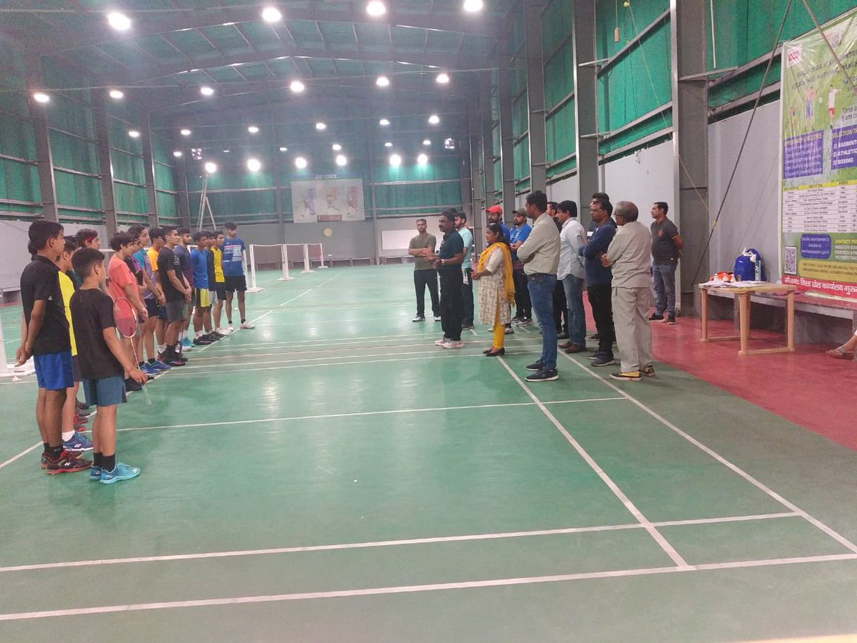 DsoGurugram's tweet photo. Badminton 🏸 trials for Khelo India state centre of Excellence Haryana, Panchkula at Gurugram @ipspankajnain @ianuragthakur @DC_Gurugram @cmohry @dsya_haryana @sports_haryana @vineshmalhan @Shivanikataria6 @vinit_khandwal https://t.co/VyGAVOI9fl