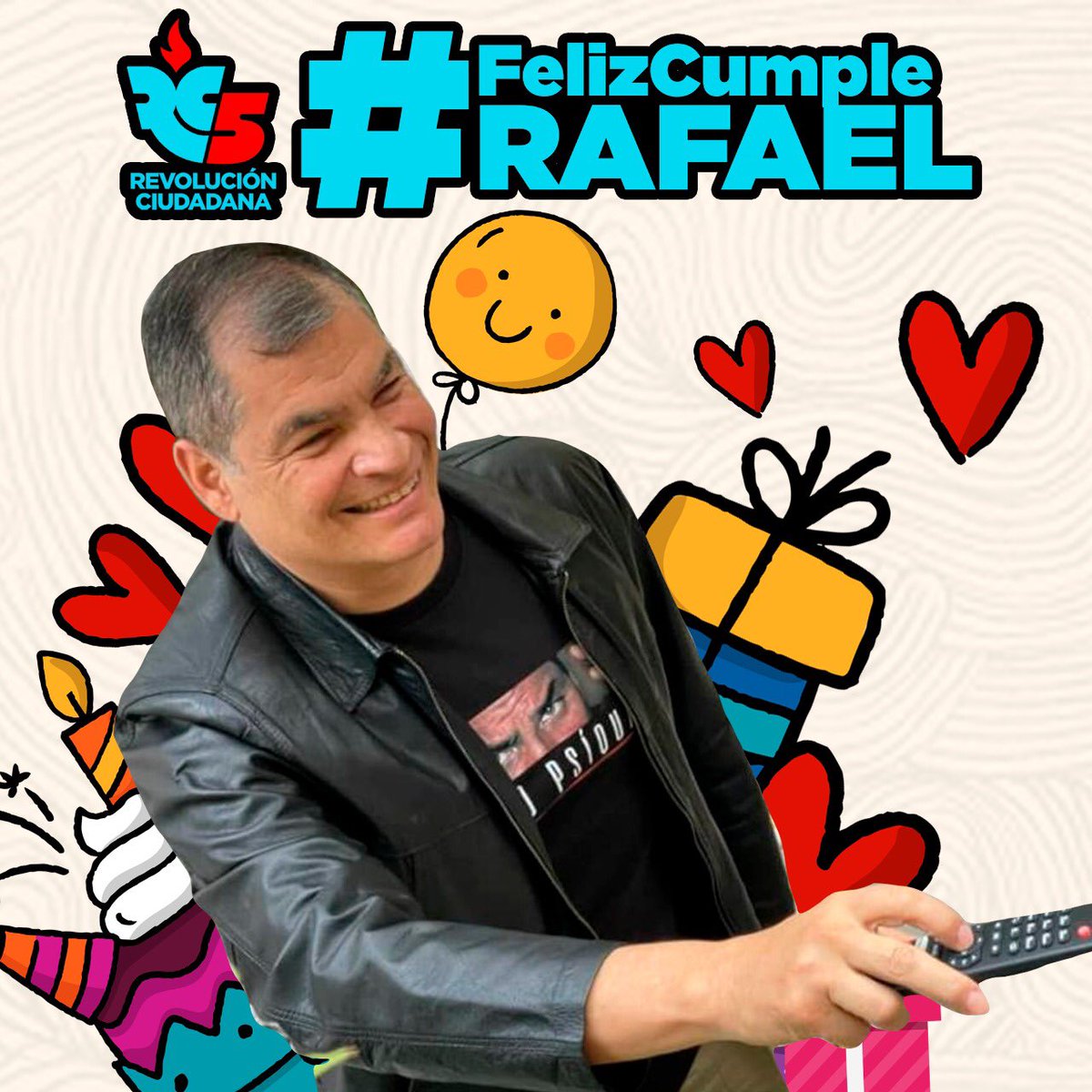 gladysalvarezp's tweet photo. Hoy en tu día, que los cumplas feliz Rafel! Desde #Esmeraldas #Ecuador te saludamos y abrazamos a la distancia @MashiRafael #HLVS #FelicidadesCompañeritoRafael @JimmyMarkRC https://t.co/nzakQ9oBoj