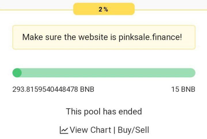 Congratulations 🎉,  We are happy to announce that we have raised 293 BNB on Fairlaunch.

 We are going to launch it on tomorrow at 🐰 PancakeSwap. We will announce the time 1 hour before. So be active in the community so that you don't miss the huge the Pump at Launch 🚀