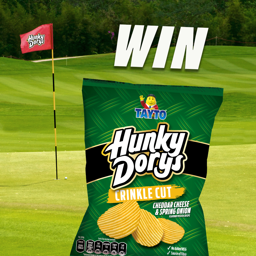 hunkydorys's tweet photo. FORE RIGHT!!! Tag who you will be watching the Masters with to be in with a chance of winning a box of Hunky Dorys Cheese &amp; Onion  #GoHunkysDoryOrGoHome https://t.co/xT9WE0CSrG