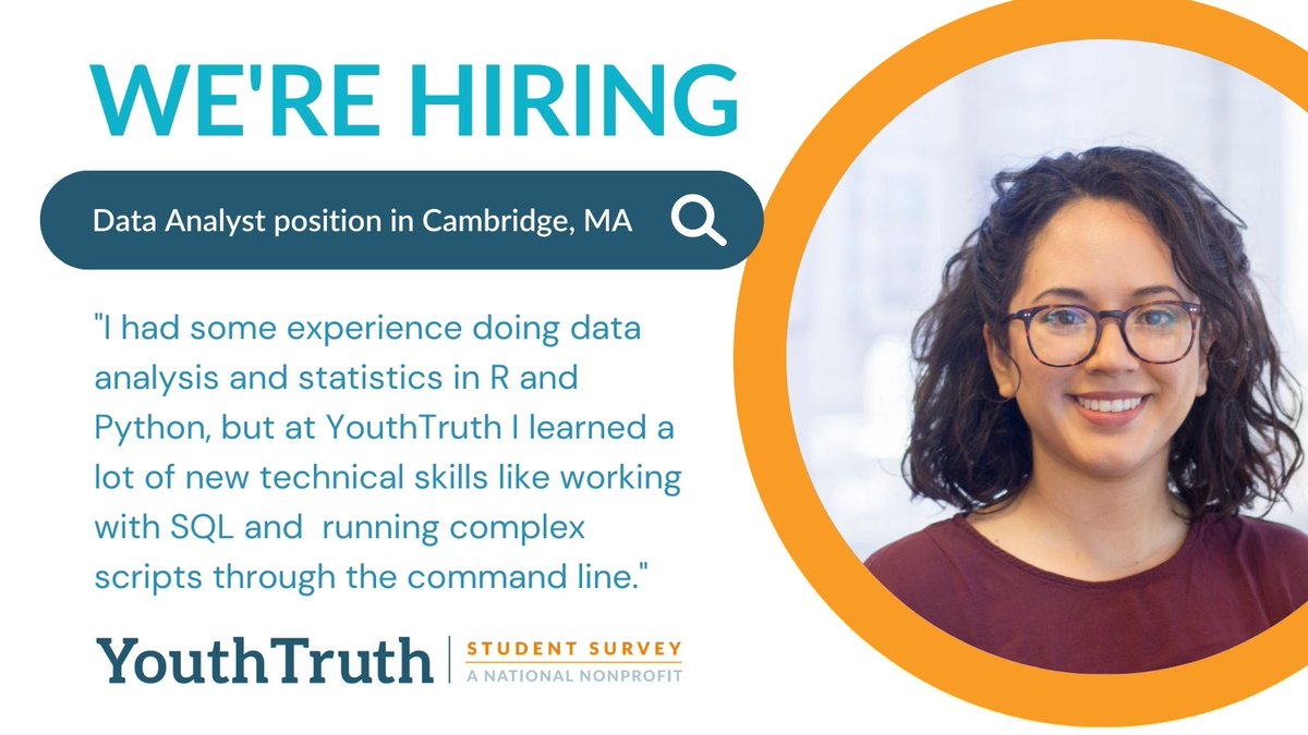 We're #hiring! Looking for an entry-level Analyst position where you can further develop your skills alongside your career? Click to learn more: cep.org/youthtruth-ana…

#jobs #philanthropy #philanthropyjobs #analyst #nonprofitjobs #MAjobs #WFH