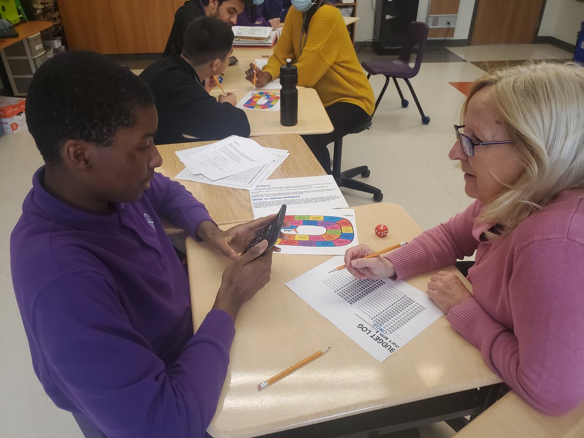 MissJFernandes's tweet image. Working on budget, balance, deposits and expenses while playing a board game! Thanks Mrs. Duch! @StFXSOS #FunctionalNumeracy @lindath18