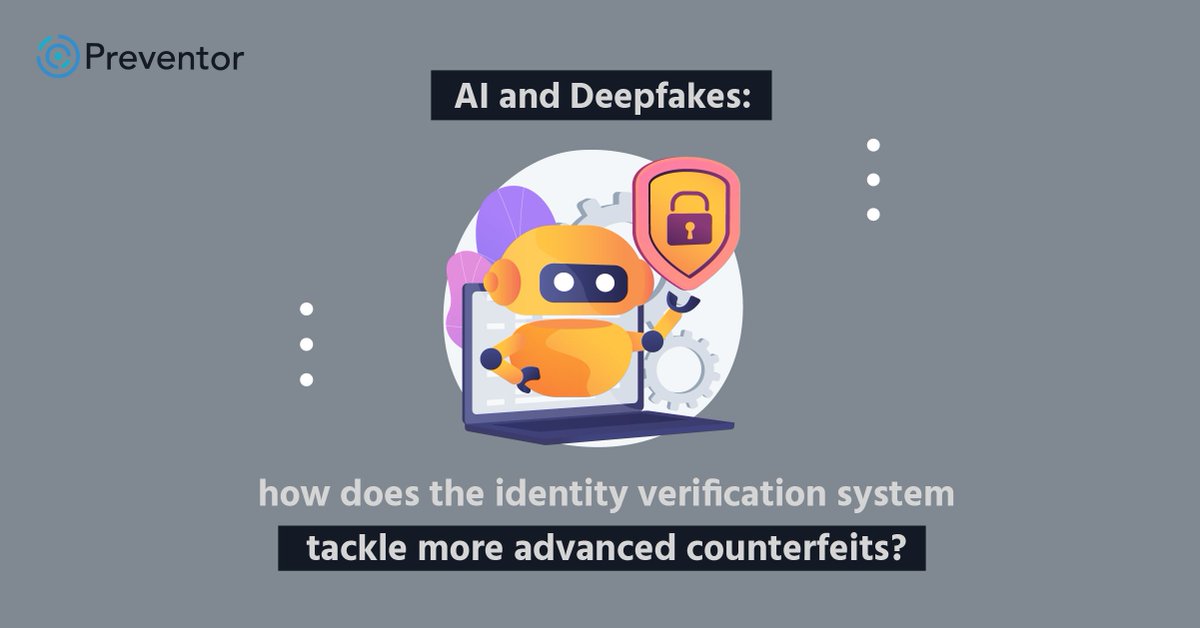 Are you worried about deepfakes and identity fraud? Jaime Ramirez, CEO of Preventor, explains how AI and deepfakes are challenging identity verification systems. Read more to find out how liveness detection can tackle advanced counterfeits pulse.ly/2lxoqjrb5f