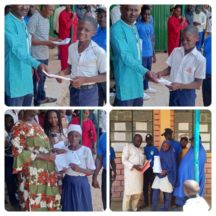 <a href="/EduMarshalsKad/">Kaduna State Education Marshal</a> monitoring the distribution of End of Term Results to earlier registered Out-Of-School-Age-Children at various Public Schools with joy in the face of the children. God Bless <a href="/GovKaduna/">Governor of Kaduna</a> Mallam <a href="/elrufai/">Nasir Ahmad El-Rufai</a> <a href="/Kaduna_MoE/">Ministry of Education</a> <a href="/KDHSSD/">Human Services & Social Development Kaduna</a> <a href="/KadunaSubeb/">Kaduna SUBEB</a> <a href="/leads_nigeria/">Legal Awareness for Nigerian Women (LANW)</a>