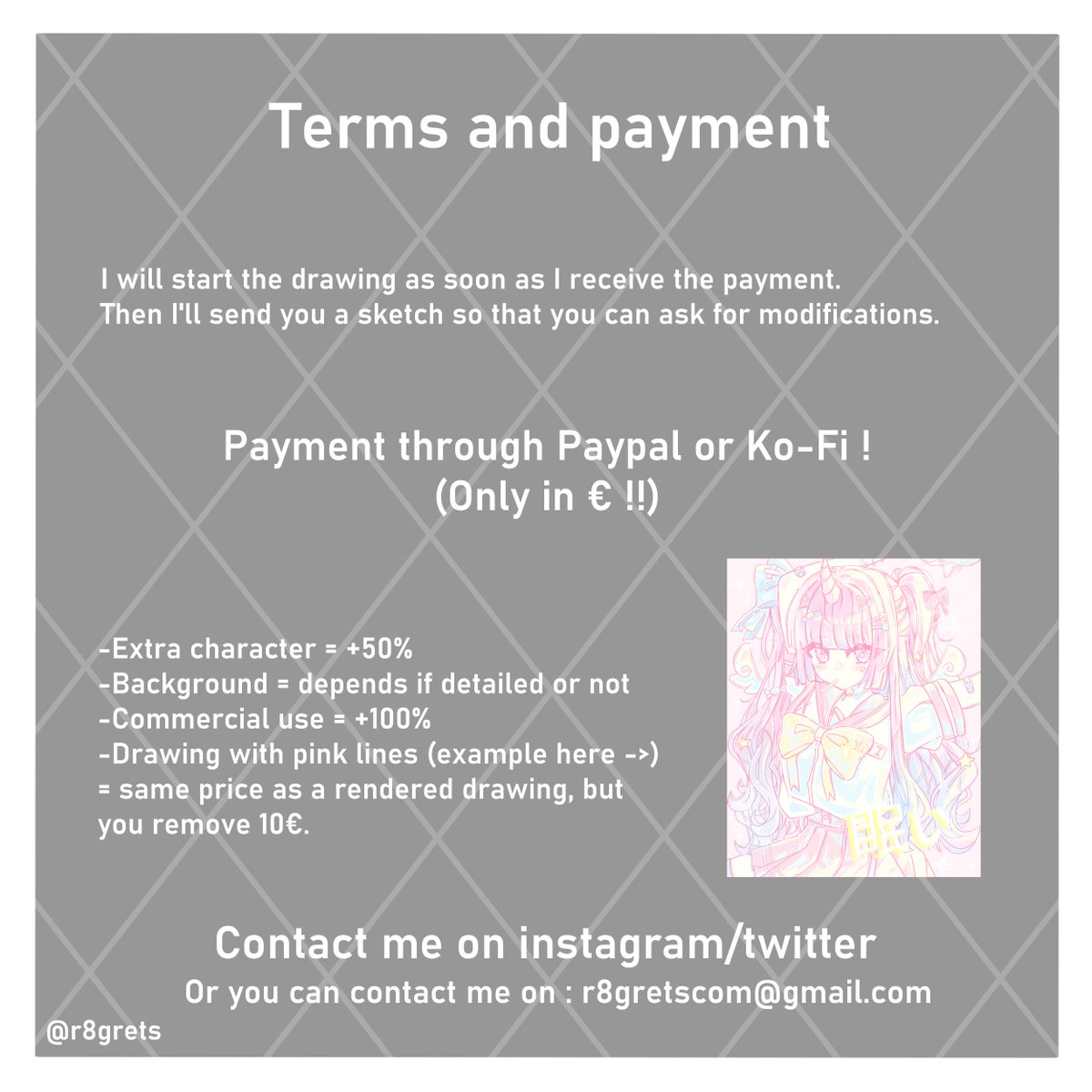 r8grets's tweet photo. My commissions are open !! Send me a DM for more infos !  #commission #commissions #commissionart #CommissionSheet https://t.co/ojJr4dH4ms