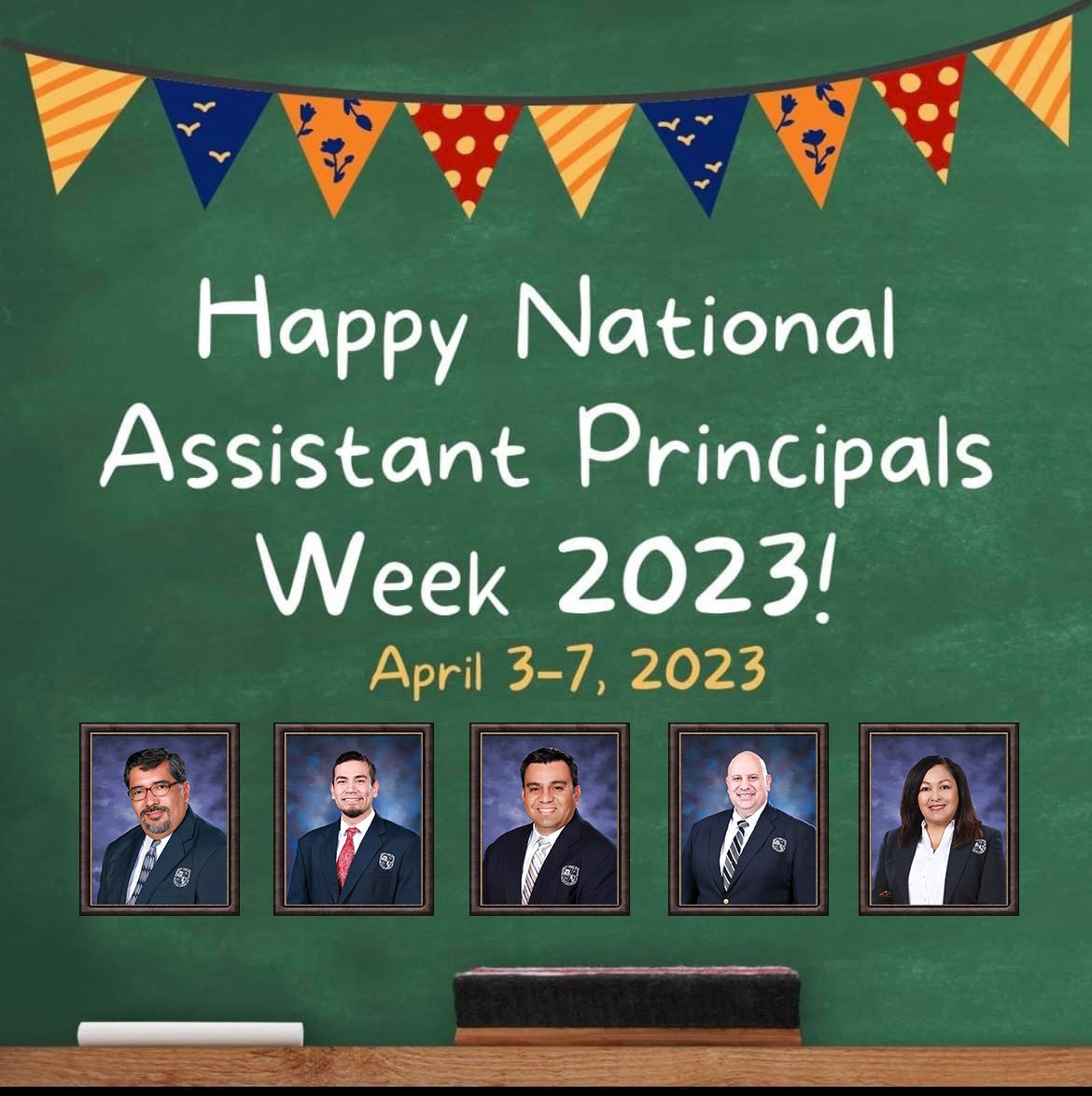 Happy National Assistant Principals Week to our amazing APs. We are beyond grateful for everything you do for our campus! We hope you enjoyed your week! #OFOD #ItsWhatWeDo #WeAreOne #ARatedCampus #BeBold #BeCourageous #BeTheChange #BeTHEDISTRICT @ysletaisd @IvanCedilloYISD
