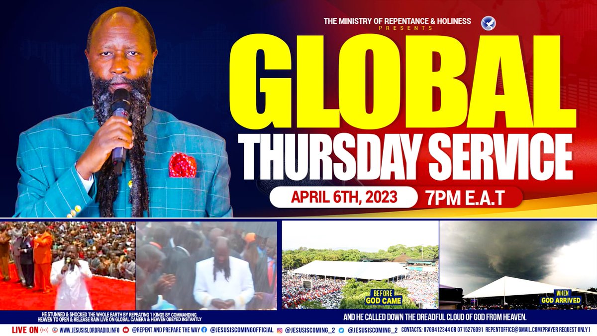 Another Golden opportunity to hear from THE LORD YAHWEH.
Don't squander this opportunity.
Video Livestream:-
youtube.com/@RepentPrepare…
Audio Livestream:-
jesusislordradio.info
Twitter:-
@JesusIsComing_2
<a href="/JILR_News/">Jesus is LORD Radio News</a>

Welcome all.