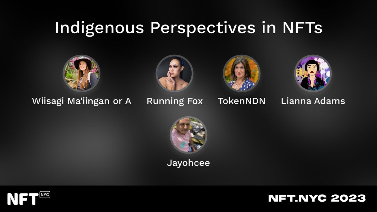LiannaAdams's tweet image. #NFTs are a powerful tool for telling the stories of indigenous cultures &amp;amp; preserving their legacy for future generations. #IndigenousHeritage 

Catch the discussion on the #CommunityStage at @NFT_NYC w/ powerhouses @WiisagiMaiingan @fox1_x @TokenNDN @iamjayohcee 

#NFTNYC2023