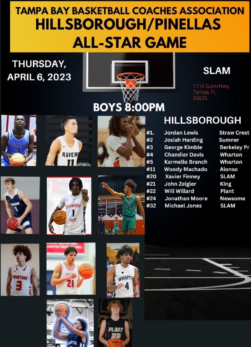 Tonight! Hillsborough vs Pinellas!