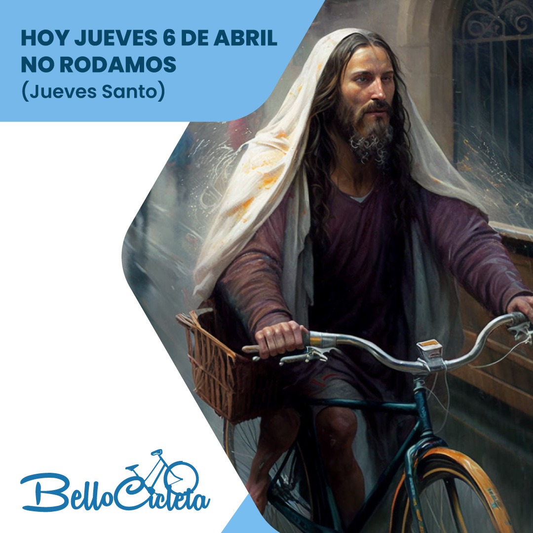 Hoy jueves 6 de abril ¡No Rodamos! (jueves Santo) nos vemos el próximo 13 de abril #JuevesDeBellocicleta <a href="/El_Bellanita/">El Bellanita</a>