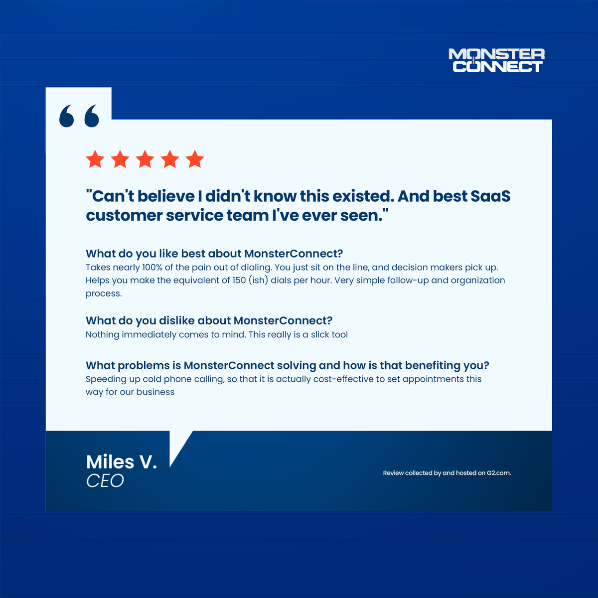 We love receiving this type of feedback!☝🏻
Shoutout to our amazing #customerservice team for this great work.

💯 Saas Customer Service
💯 Eliminating the pain of dialing
💯 Cost- effective appointments

#coldcalling #salesenablement #b2bsaas