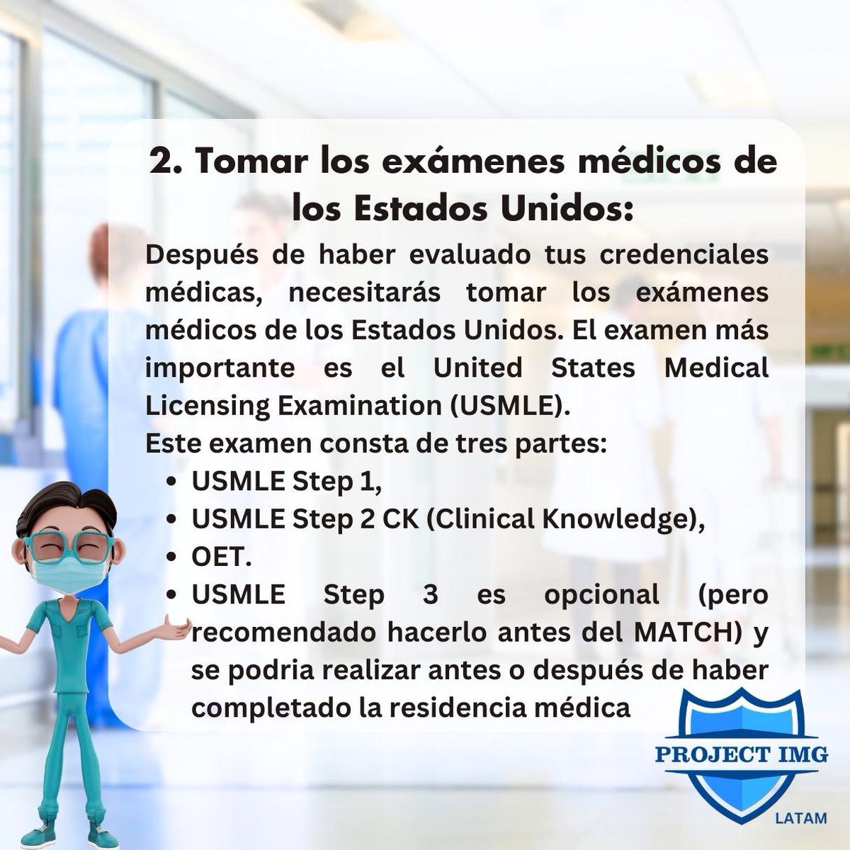 PIMGlatino's tweet photo. Buenos días colegas, hoy veremos que se tiene que hacer para poder ejercer la medicina en USA como IMG
Creditos: @619erock
#ProjectIMGLatino @ProjectImg https://t.co/k0CyKeff9k