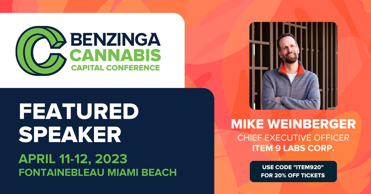 INLB Corp. CEO Mike Weinberger will be a panelist at the @BZCannabis Capital Conference in Miami on Tuesday, April 11 at 1 p.m. ET with moderator &amp; @GreenMarketRpt Editor Debra Borchardt and other industry experts, discussing the future of retail in the #cannabis industry. $INLB