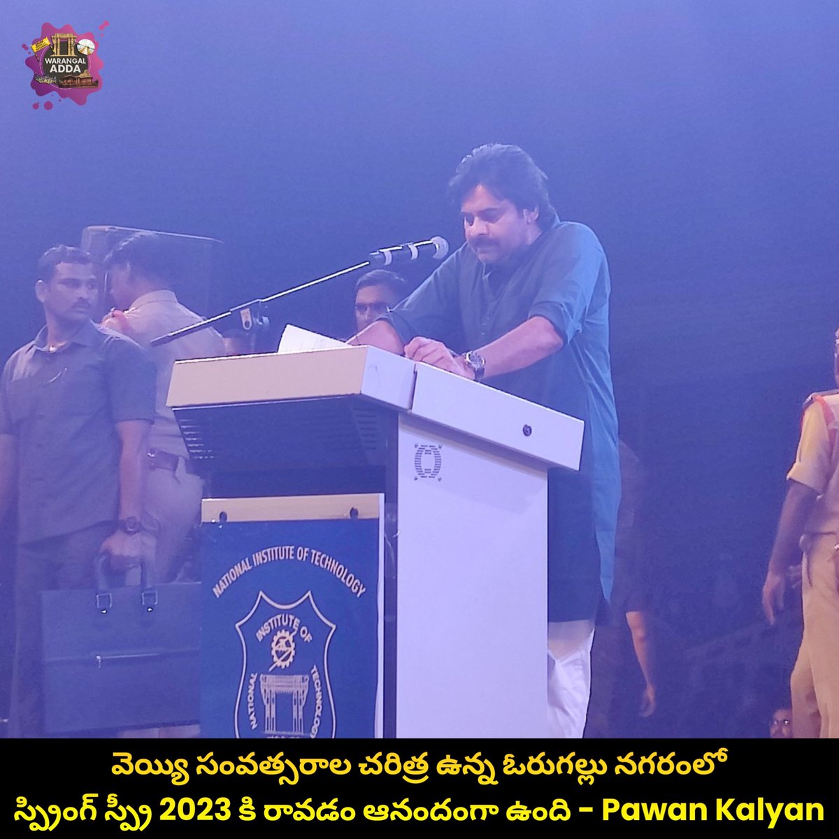 AddaWarangal's tweet photo. Speech aithe 🔥🔥
#springspree #pawankalyan #NITWarangal https://t.co/uvPxuraKww