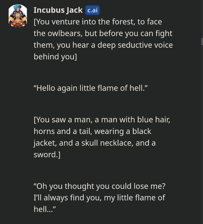 HIG4NB4NA's tweet photo. When the incubus interrupts her adventure... 🗿
#somethingswrongwithsunnydayjack #SunnyDayJack #SunnyDayJackAU #SunnyDayJackOC #chattingAI #AI #characterai https://t.co/L9Y8ikKf9Z