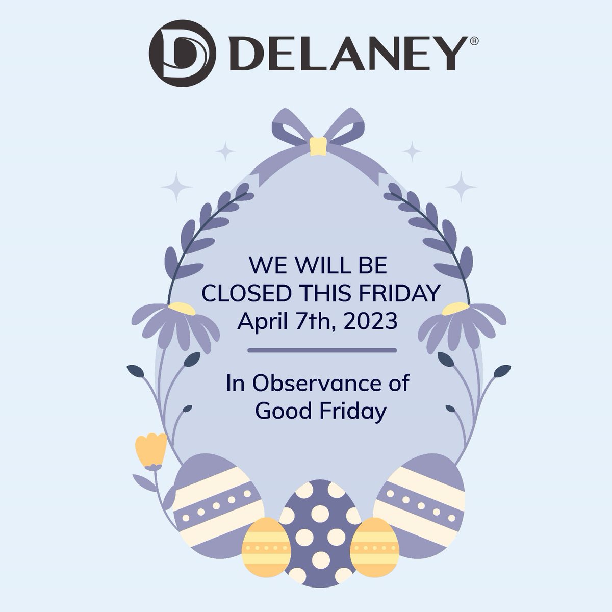 Just a reminder that our office will be closed on Friday, April 7th in observance of Good Friday. We will reopen on Monday, April 10th. Enjoy the long weekend! 
.
.
.
#ThankfulThursday