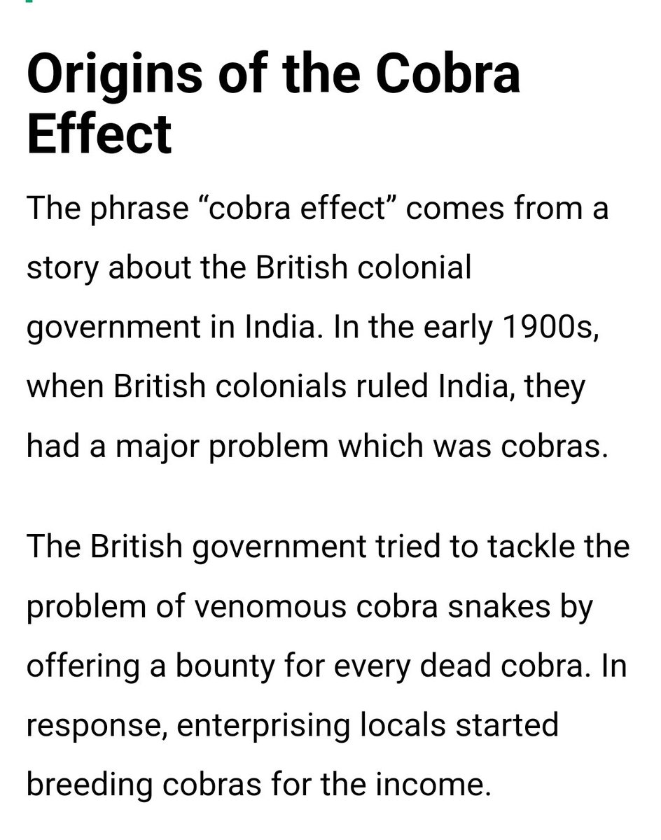 HadiEnazy's tweet image. Don&apos;t fall victim to the #CobraEffect.
When handling complex issues, Linear solutions can create even more worse problems. 
Approach complex issues with agile &amp;amp; adaptive mindset and be prepared for evolving conditions.
#VUCAworld 
#systemsthinking 
#ProblemSolving
#ارطبون_التغيير