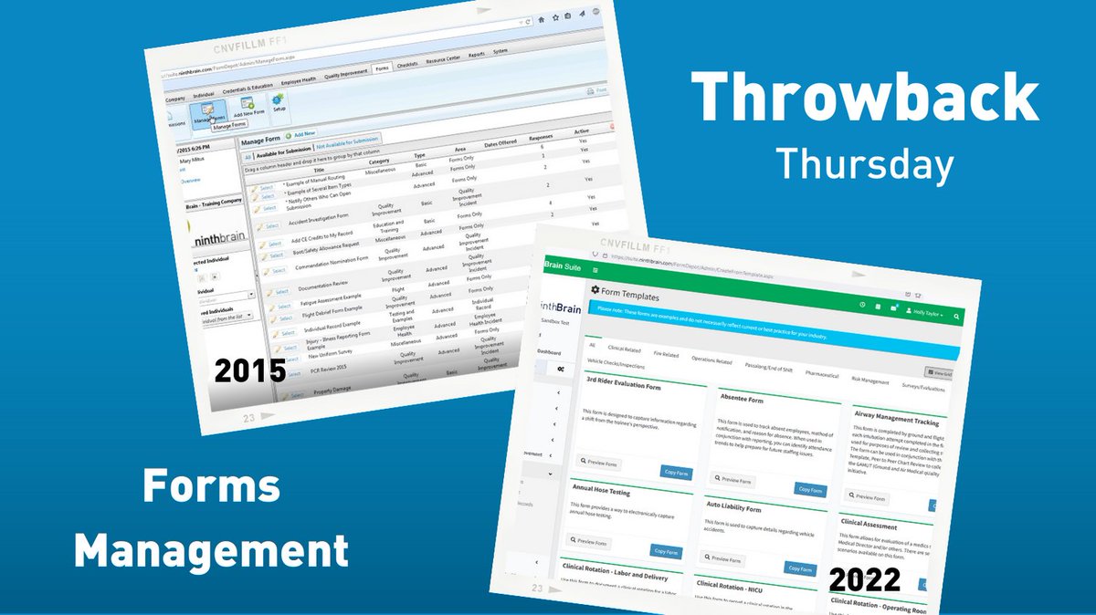 NinthBrain's tweet image. Time flies when you're enhancing Forms! In the past 8 years, we added features to allow automatic Form attachments for submitter's Individual, Education, or Credential records. #FormAutomation #ComplianceTracking