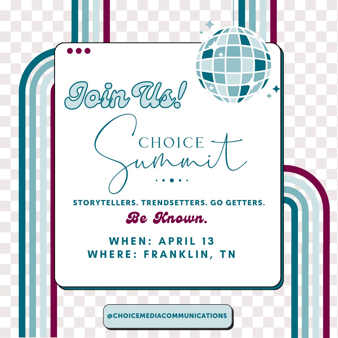 Join us for the Choice Media &amp; Communications 4th annual Choice Summit on April 13th to network with women entrepreneurs, learn from industry leaders, &amp; embrace lasting change for your career. Get your tickets now: bit.ly/3m6Vggb

#BusinessSummit #EntrepreneurSummit