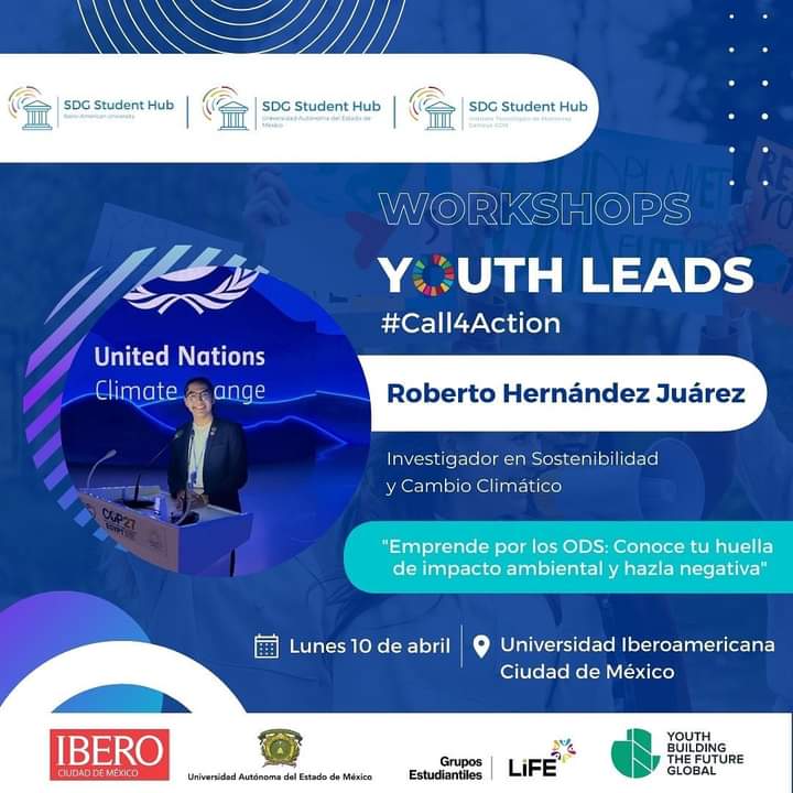 📣TALLERISTAS YOUTH LEADS: #WeHaveTheVoice
👉🏻Conoce a Roberto <a href="/Citizen4Sustain/">Roberto Hernández Juárez</a>, miembro en distintas organizaciones que buscan promover la participación de las juventudes en temas ambientales y sociales.
 
↪️ Para más información y registro previo consulta bit.ly/406ZMd6