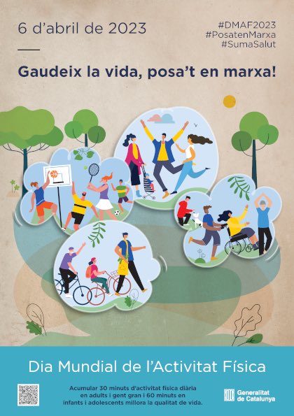 🏃‍♀ Avui és el Dia Mundial de l'Activitat Física!

💪 Des d'#Sportcat us animem a practicar esport

#DMAF2023 #PosatenMarxa #Sumasalut #DiaMundialActivitatFísica