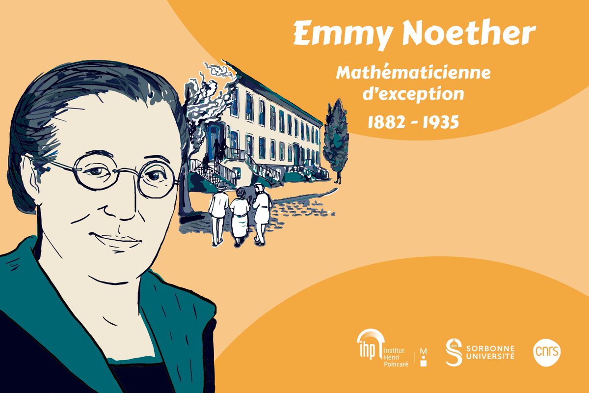 🖼️Une nouvelle #exposition arrive à la bibliothèque de l'#IHP !
Du 11/4 au 30/9, découvrez la vie d’Emmy Noether, mathématicienne dont les théorèmes ont marqué la #physique mathématique et à qui l'on doit la fondation de l'algèbre moderne.

Entrée libre

👉ihp.fr/fr/actualites-…