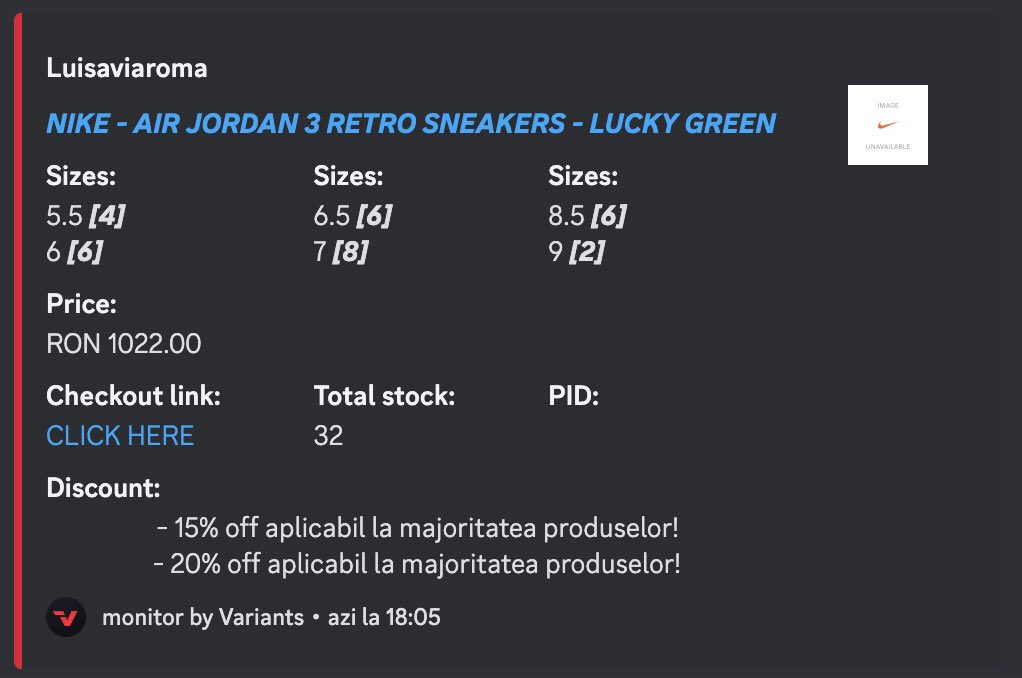 BSTN fsr restock after drop ✅
LVR restock after initial drop (few days ago) ✅