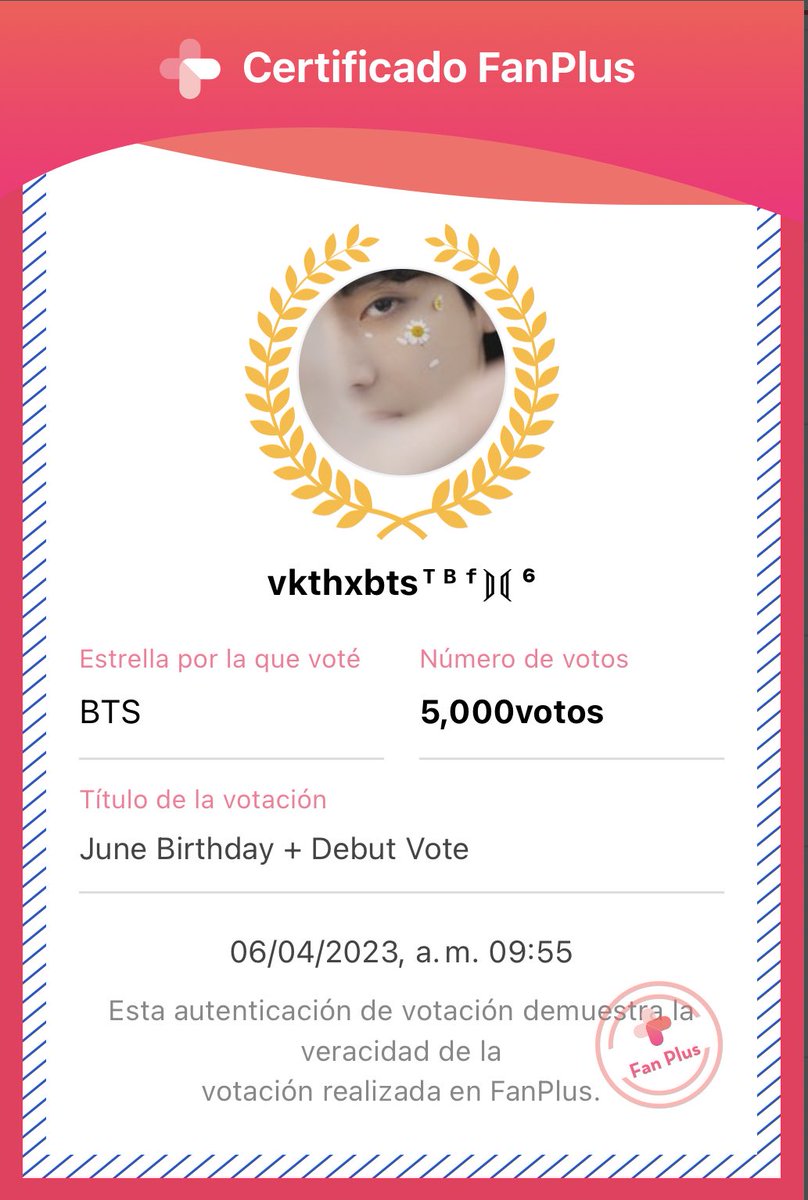 vkthxbts's tweet photo. @Bulletproof_FP @BTS_twt usuario: vkthxbtsᵀᴮᶠ⟭⟬ ⁶
equipo: 6

@BTS_twt https://t.co/i1Q8YBbd9n