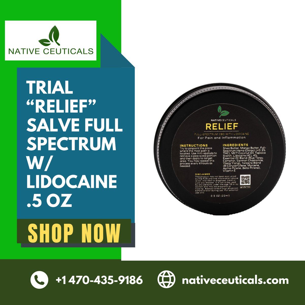 AtlCeutica69483's tweet photo. This powerful relief salve is formulated with a host of natural ingredients designed to penetrate quickly through the skin reaching deep into the target area.
SHOP NOW : https://t.co/4hO9XDPIIB
#spectrumcbdsupply #spectrumcbd #multispectrumlight #spectrumcbd #spectrumcbd https://t.co/PSPR4VGW2e