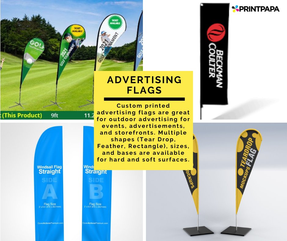 printpapa's tweet image. Do you want to print advertising flags for your automobile repair business? PrintPapa can help you with it.  We make them using weather-resistant material. Get them printed at an affordable cost. Place your order, now.

Visit: bit.ly/39icQV0

#AdvertisingFlags #Economy