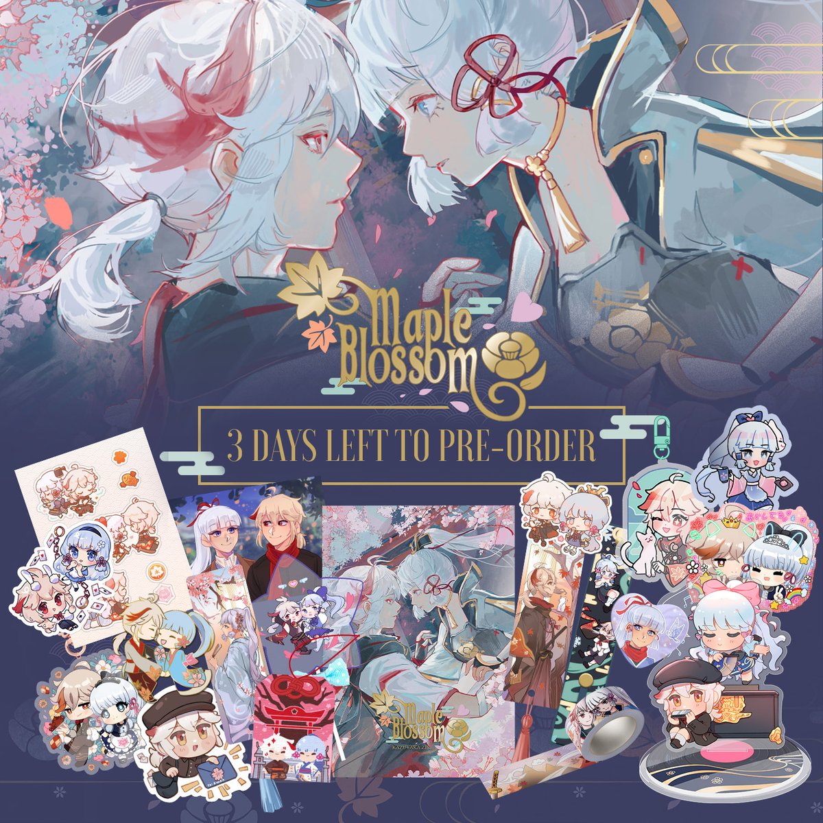 kazuyakazine's tweet photo. 🍁🌸#KazuyakaZine: 3 DAYS LEFT TO PRE-ORDER🌸🍁⁠
⁠
🍃Ends on April 9, 2023, 11:59 pm GMT+8⁠
❄️90+ page Zine with 10+ goodies &amp; stretch goals⁠
💬Time to go! https://t.co/zb9B5e6hXN https://t.co/4IZlZPrIZ3