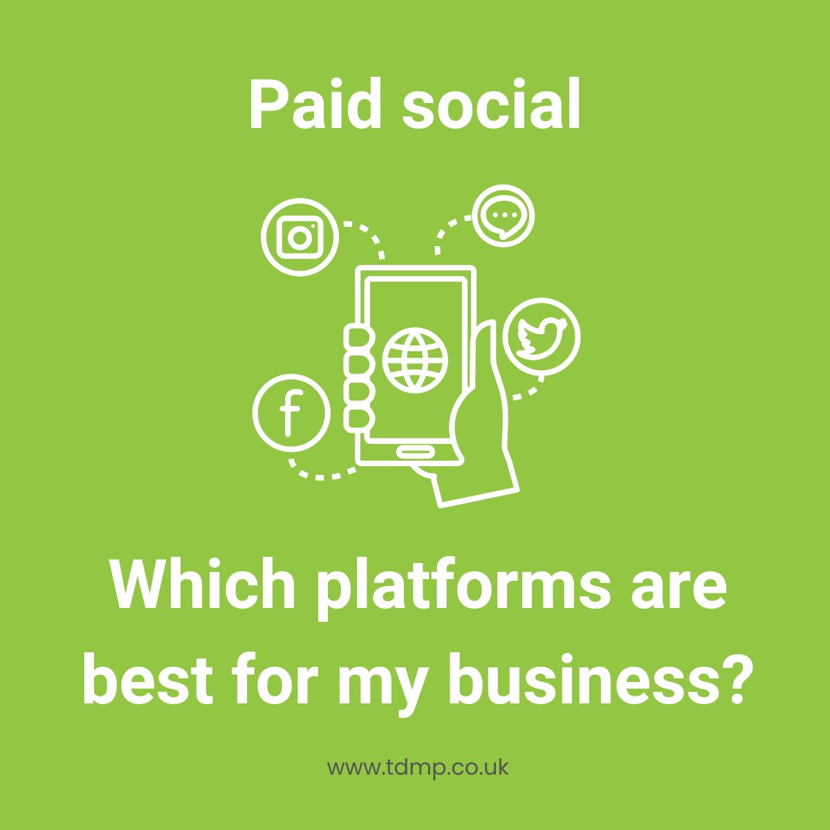 _TDMP's tweet photo. New to social media advertising? Wondering which channels will get you the best ROI?

Our complete guide explains each platform and the businesses they are best suited to.

👉 https://t.co/V0oeMWIBNV https://t.co/28Xdi4M0W7
