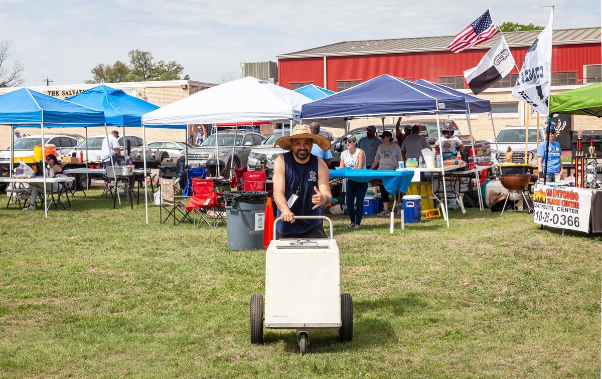 salarmysatx's tweet photo. The 2023 @MikeTaylorShow BBQ Cook-off, benefiting The Salvation Army’s Peacock Boys &amp; Girls Club, held on April 1 was a huge success, raising more than $23,000 for after school programs, summer camps and scholarship opportunities for San Antonio area children. 
📸: @ezgdlg https://t.co/9r4xjHvKek