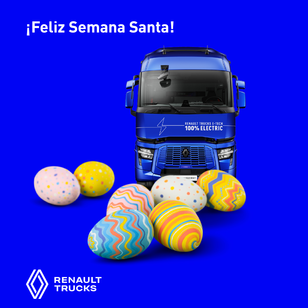 RenaultTrucksEs's tweet photo. ¿Cuál es tu plan para esta Semana Santa?
#RenaultTrucks #TransporteDeCalidad #SemanaSanta #PasiónPorLaCarretera https://t.co/Op7olKgAlp