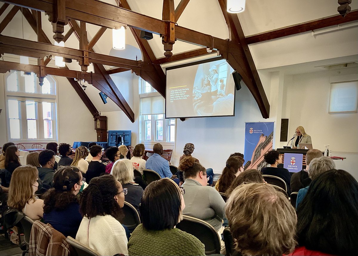 Special thanks to our final Pembroke Seminar guest lecturer of the year, Prof. Shoniqua Roach (Brandeis), speaking on "The Black Bedroom."  We couldn't have ended the speaker series on a better note! @shoniquaroach